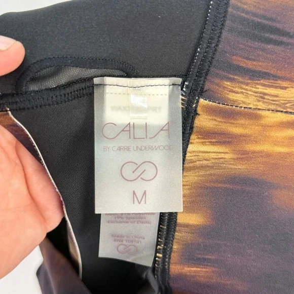 Callia by Carrie Underwood Padded Sports Bra Medium Impact Racerback Brown M - Picture 5 of 8